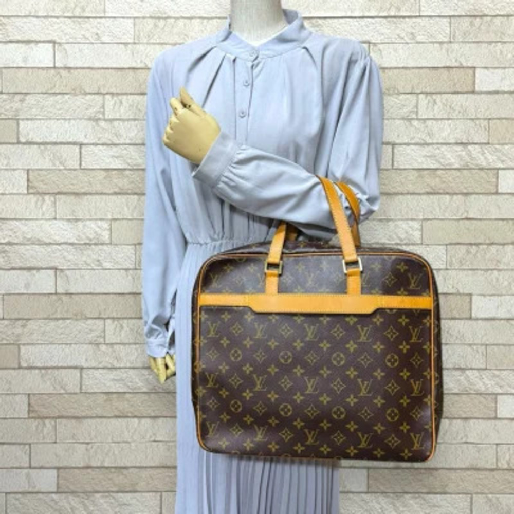 Louis Vuitton Monogram Business Bag Pegase Porte Brown document Canvas